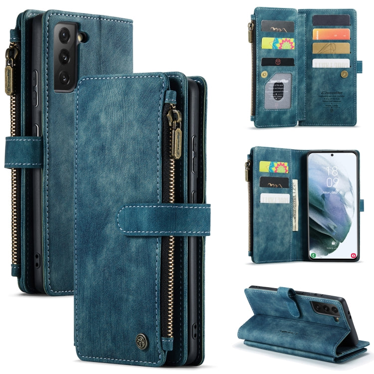 CaseMe-C30 PU + TPU Multifunctional Horizontal Flip Leather Case with Holder & Card Slot & Wallet & Zipper Pocket, For Samsung Galaxy S21+ 5G, For Samsung Galaxy S21 Ultra 5G, For Samsung Galaxy S21 FE