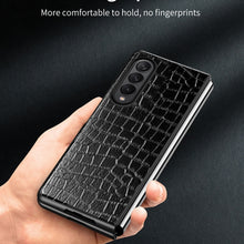 Load image into Gallery viewer, Crocodile Texture Leather Folding Protective Case, For Samsung Galaxy Z Fold3 5G, For Samsung Galaxy Z Fold2 5G