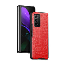 Load image into Gallery viewer, Crocodile Texture Leather Folding Protective Case, For Samsung Galaxy Z Fold3 5G, For Samsung Galaxy Z Fold2 5G