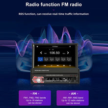 Load image into Gallery viewer, 9601C HD 7 inch Universal Car Manually Retractable Screen MP5 Player with Carplay, Support FM &amp; Bluetooth &amp; TF Card, 9601C