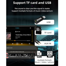 Load image into Gallery viewer, 9601C HD 7 inch Universal Car Manually Retractable Screen MP5 Player with Carplay, Support FM &amp; Bluetooth &amp; TF Card, 9601C