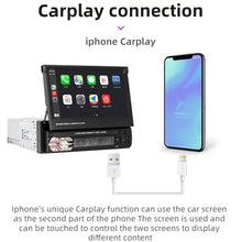 Load image into Gallery viewer, 9601C HD 7 inch Universal Car Manually Retractable Screen MP5 Player with Carplay, Support FM &amp; Bluetooth &amp; TF Card, 9601C
