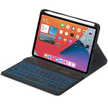Load image into Gallery viewer, HK006D Square Keys Detachable Bluetooth Keyboard Leather Case with White Backlight &amp; Holder for iPad mini 6, HK006D
