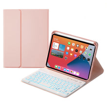 Load image into Gallery viewer, HK006D Square Keys Detachable Bluetooth Keyboard Leather Case with White Backlight &amp; Holder for iPad mini 6, HK006D