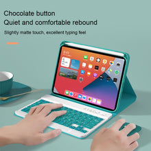 Load image into Gallery viewer, HK006D Square Keys Detachable Bluetooth Keyboard Leather Case with White Backlight &amp; Holder for iPad mini 6, HK006D