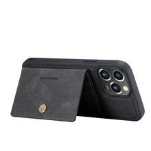 Load image into Gallery viewer, JEEHOOD Retro Magnetic Detachable Protective Case with Wallet &amp; Card Slot &amp; Holder, For iPhone 13 mini, For iPhone 13, For iPhone 13 Pro, For iPhone 13 Pro Max