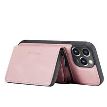 Load image into Gallery viewer, JEEHOOD Magnetic Zipper Horizontal Flip Leather Case with Holder &amp; Card Slot &amp; Wallet, For iPhone 13 mini, For iPhone 13, For iPhone 13 Pro, For iPhone 13 Pro Max