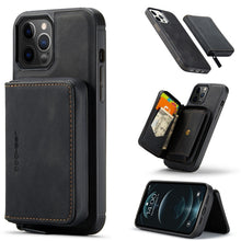 Load image into Gallery viewer, JEEHOOD Magnetic Zipper Horizontal Flip Leather Case with Holder &amp; Card Slot &amp; Wallet, For iPhone 13 mini, For iPhone 13, For iPhone 13 Pro, For iPhone 13 Pro Max