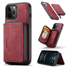 Load image into Gallery viewer, JEEHOOD Magnetic Zipper Horizontal Flip Leather Case with Holder &amp; Card Slot &amp; Wallet, For iPhone 13 mini, For iPhone 13, For iPhone 13 Pro, For iPhone 13 Pro Max