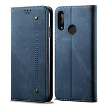 Load image into Gallery viewer, Denim Texture Casual Style Horizontal Flip Leather Case with Holder &amp; Card Slots &amp; Wallet, For iPhone 11 Pro Max, For iPhone 11 Pro, For iPhone 11, For iPhone X / XS, For iPhone XS Max, For Huawei Y9 (2019)