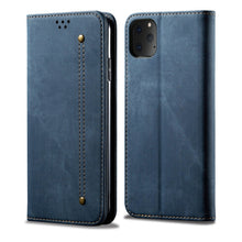 Load image into Gallery viewer, Denim Texture Casual Style Horizontal Flip Leather Case with Holder &amp; Card Slots &amp; Wallet, For iPhone 11 Pro Max, For iPhone 11 Pro, For iPhone 11, For iPhone X / XS, For iPhone XS Max, For Huawei Y9 (2019)