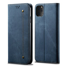 Load image into Gallery viewer, Denim Texture Casual Style Horizontal Flip Leather Case with Holder &amp; Card Slots &amp; Wallet, For iPhone 11 Pro Max, For iPhone 11 Pro, For iPhone 11, For iPhone X / XS, For iPhone XS Max, For Huawei Y9 (2019)