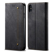 Load image into Gallery viewer, Denim Texture Casual Style Horizontal Flip Leather Case with Holder &amp; Card Slots &amp; Wallet, For iPhone 11 Pro Max, For iPhone 11 Pro, For iPhone 11, For iPhone X / XS, For iPhone XS Max, For Huawei Y9 (2019)