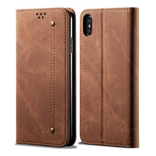Load image into Gallery viewer, Denim Texture Casual Style Horizontal Flip Leather Case with Holder &amp; Card Slots &amp; Wallet, For iPhone 11 Pro Max, For iPhone 11 Pro, For iPhone 11, For iPhone X / XS, For iPhone XS Max, For Huawei Y9 (2019)