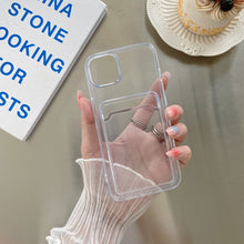 Load image into Gallery viewer, Transparent Card Slot Shockproof TPU Protective Case, For iPhone 13 mini, For iPhone 13 Pro, For iPhone 13 Pro Max