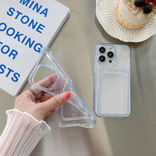 Load image into Gallery viewer, Transparent Card Slot Shockproof TPU Protective Case, For iPhone 13 mini, For iPhone 13 Pro, For iPhone 13 Pro Max