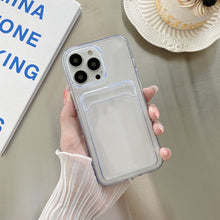 Load image into Gallery viewer, Transparent Card Slot Shockproof TPU Protective Case, For iPhone 13 mini, For iPhone 13 Pro, For iPhone 13 Pro Max
