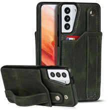 Load image into Gallery viewer, Crazy Horse Texture Shockproof TPU + PU Leather Case with Card Slot &amp; Wrist Strap Holder, For Samsung Galaxy S21 5G, For Samsung Galaxy S21+ 5G, For Samsung Galaxy S21 Ultra 5G, For Samsung Galaxy S21 FE, For Samsung Galaxy S20, For Samsung Galaxy S20+