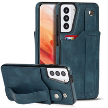 Load image into Gallery viewer, Crazy Horse Texture Shockproof TPU + PU Leather Case with Card Slot &amp; Wrist Strap Holder, For Samsung Galaxy S21 5G, For Samsung Galaxy S21+ 5G, For Samsung Galaxy S21 Ultra 5G, For Samsung Galaxy S21 FE, For Samsung Galaxy S20, For Samsung Galaxy S20+