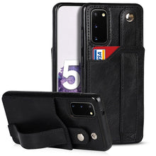 Load image into Gallery viewer, Crazy Horse Texture Shockproof TPU + PU Leather Case with Card Slot &amp; Wrist Strap Holder, For Samsung Galaxy S21 5G, For Samsung Galaxy S21+ 5G, For Samsung Galaxy S21 Ultra 5G, For Samsung Galaxy S21 FE, For Samsung Galaxy S20, For Samsung Galaxy S20+