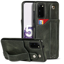 Load image into Gallery viewer, Crazy Horse Texture Shockproof TPU + PU Leather Case with Card Slot &amp; Wrist Strap Holder, For Samsung Galaxy S21 5G, For Samsung Galaxy S21+ 5G, For Samsung Galaxy S21 Ultra 5G, For Samsung Galaxy S21 FE, For Samsung Galaxy S20, For Samsung Galaxy S20+