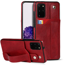 Load image into Gallery viewer, Crazy Horse Texture Shockproof TPU + PU Leather Case with Card Slot &amp; Wrist Strap Holder, For Samsung Galaxy S21 5G, For Samsung Galaxy S21+ 5G, For Samsung Galaxy S21 Ultra 5G, For Samsung Galaxy S21 FE, For Samsung Galaxy S20, For Samsung Galaxy S20+