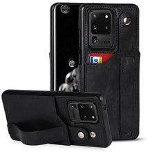 Load image into Gallery viewer, Crazy Horse Texture Shockproof TPU + PU Leather Case with Card Slot &amp; Wrist Strap Holder, For Samsung Galaxy S20 Ultra, For Samsung Galaxy Note20, For Samsung Galaxy Note20 Ultra, For Samsung Galaxy A82 5G, For Samsung Galaxy A72 5G / 4G               ...