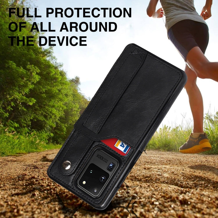 Crazy Horse Texture Shockproof TPU + PU Leather Case with Card Slot & Wrist Strap Holder, For Samsung Galaxy S20 Ultra, For Samsung Galaxy Note20, For Samsung Galaxy Note20 Ultra, For Samsung Galaxy A82 5G, For Samsung Galaxy A72 5G / 4G               ...