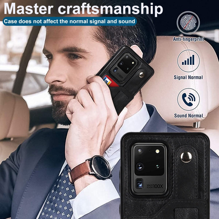 Crazy Horse Texture Shockproof TPU + PU Leather Case with Card Slot & Wrist Strap Holder, For Samsung Galaxy S20 Ultra, For Samsung Galaxy Note20, For Samsung Galaxy Note20 Ultra, For Samsung Galaxy A82 5G, For Samsung Galaxy A72 5G / 4G               ...