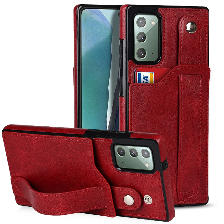 Crazy Horse Texture Shockproof TPU + PU Leather Case with Card Slot & Wrist Strap Holder, For Samsung Galaxy S20 Ultra, For Samsung Galaxy Note20, For Samsung Galaxy Note20 Ultra, For Samsung Galaxy A82 5G, For Samsung Galaxy A72 5G / 4G               ...