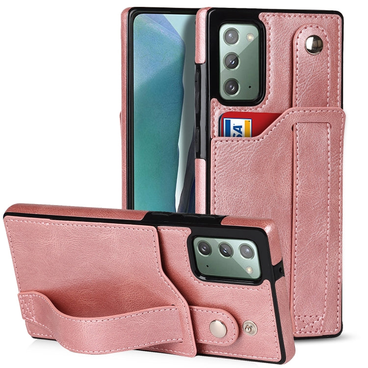 Crazy Horse Texture Shockproof TPU + PU Leather Case with Card Slot & Wrist Strap Holder, For Samsung Galaxy S20 Ultra, For Samsung Galaxy Note20, For Samsung Galaxy Note20 Ultra, For Samsung Galaxy A82 5G, For Samsung Galaxy A72 5G / 4G               ...