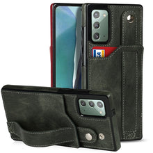 Load image into Gallery viewer, Crazy Horse Texture Shockproof TPU + PU Leather Case with Card Slot &amp; Wrist Strap Holder, For Samsung Galaxy S20 Ultra, For Samsung Galaxy Note20, For Samsung Galaxy Note20 Ultra, For Samsung Galaxy A82 5G, For Samsung Galaxy A72 5G / 4G               ...
