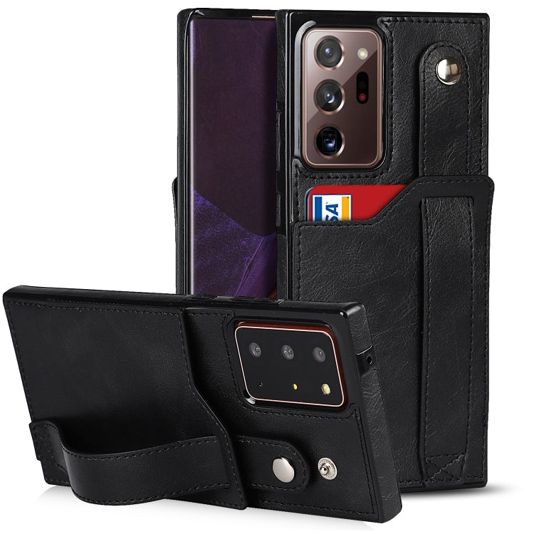 Crazy Horse Texture Shockproof TPU + PU Leather Case with Card Slot & Wrist Strap Holder, For Samsung Galaxy S20 Ultra, For Samsung Galaxy Note20, For Samsung Galaxy Note20 Ultra, For Samsung Galaxy A82 5G, For Samsung Galaxy A72 5G / 4G               ...