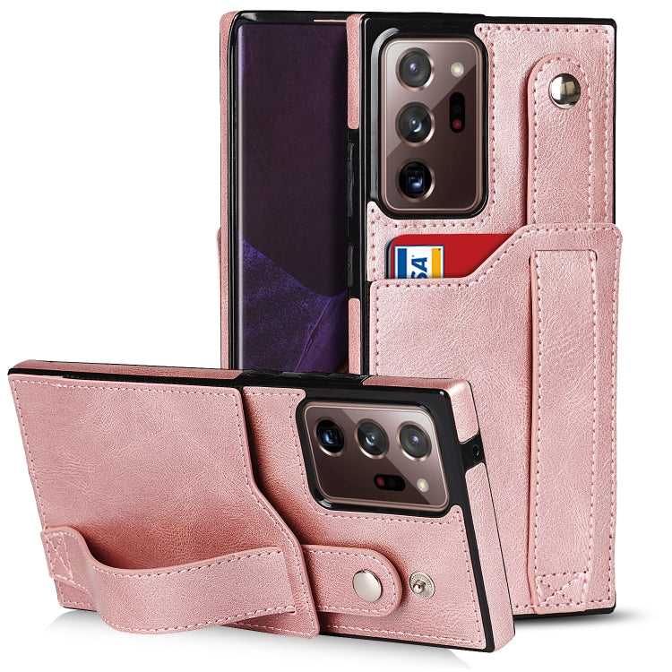 Crazy Horse Texture Shockproof TPU + PU Leather Case with Card Slot & Wrist Strap Holder, For Samsung Galaxy S20 Ultra, For Samsung Galaxy Note20, For Samsung Galaxy Note20 Ultra, For Samsung Galaxy A82 5G, For Samsung Galaxy A72 5G / 4G               ...