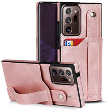 Load image into Gallery viewer, Crazy Horse Texture Shockproof TPU + PU Leather Case with Card Slot &amp; Wrist Strap Holder, For Samsung Galaxy S20 Ultra, For Samsung Galaxy Note20, For Samsung Galaxy Note20 Ultra, For Samsung Galaxy A82 5G, For Samsung Galaxy A72 5G / 4G               ...