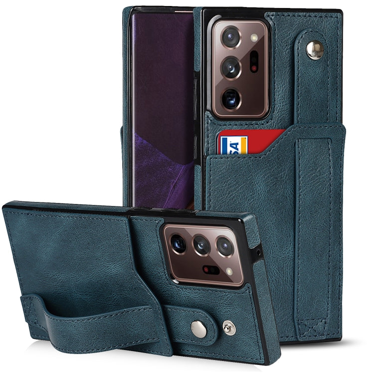 Crazy Horse Texture Shockproof TPU + PU Leather Case with Card Slot & Wrist Strap Holder, For Samsung Galaxy S20 Ultra, For Samsung Galaxy Note20, For Samsung Galaxy Note20 Ultra, For Samsung Galaxy A82 5G, For Samsung Galaxy A72 5G / 4G               ...