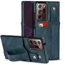 Load image into Gallery viewer, Crazy Horse Texture Shockproof TPU + PU Leather Case with Card Slot &amp; Wrist Strap Holder, For Samsung Galaxy S20 Ultra, For Samsung Galaxy Note20, For Samsung Galaxy Note20 Ultra, For Samsung Galaxy A82 5G, For Samsung Galaxy A72 5G / 4G               ...