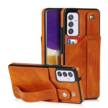 Load image into Gallery viewer, Crazy Horse Texture Shockproof TPU + PU Leather Case with Card Slot &amp; Wrist Strap Holder, For Samsung Galaxy S20 Ultra, For Samsung Galaxy Note20, For Samsung Galaxy Note20 Ultra, For Samsung Galaxy A82 5G, For Samsung Galaxy A72 5G / 4G               ...