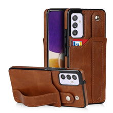 Load image into Gallery viewer, Crazy Horse Texture Shockproof TPU + PU Leather Case with Card Slot &amp; Wrist Strap Holder, For Samsung Galaxy S20 Ultra, For Samsung Galaxy Note20, For Samsung Galaxy Note20 Ultra, For Samsung Galaxy A82 5G, For Samsung Galaxy A72 5G / 4G               ...