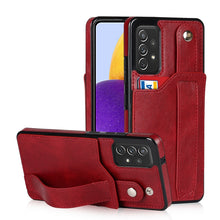 Load image into Gallery viewer, Crazy Horse Texture Shockproof TPU + PU Leather Case with Card Slot &amp; Wrist Strap Holder, For Samsung Galaxy S20 Ultra, For Samsung Galaxy Note20, For Samsung Galaxy Note20 Ultra, For Samsung Galaxy A82 5G, For Samsung Galaxy A72 5G / 4G               ...