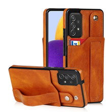 Load image into Gallery viewer, Crazy Horse Texture Shockproof TPU + PU Leather Case with Card Slot &amp; Wrist Strap Holder, For Samsung Galaxy S20 Ultra, For Samsung Galaxy Note20, For Samsung Galaxy Note20 Ultra, For Samsung Galaxy A82 5G, For Samsung Galaxy A72 5G / 4G               ...