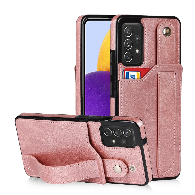 Crazy Horse Texture Shockproof TPU + PU Leather Case with Card Slot & Wrist Strap Holder, For Samsung Galaxy S20 Ultra, For Samsung Galaxy Note20, For Samsung Galaxy Note20 Ultra, For Samsung Galaxy A82 5G, For Samsung Galaxy A72 5G / 4G               ...