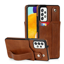 Load image into Gallery viewer, Crazy Horse Texture Shockproof TPU + PU Leather Case with Card Slot &amp; Wrist Strap Holder, For Samsung Galaxy S20 Ultra, For Samsung Galaxy Note20, For Samsung Galaxy Note20 Ultra, For Samsung Galaxy A82 5G, For Samsung Galaxy A72 5G / 4G               ...