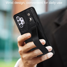 Load image into Gallery viewer, Crazy Horse Texture Shockproof TPU + PU Leather Case with Card Slot &amp; Wrist Strap Holder, For Samsung Galaxy A32 5G, For Samsung Galaxy A22 5G