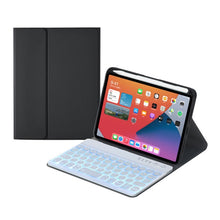 Load image into Gallery viewer, HY006D Round Keys Detachable Bluetooth Keyboard Leather Case with Colorful Backlight &amp; Holder for iPad mini 6, HY006D