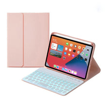 Load image into Gallery viewer, HY006D Round Keys Detachable Bluetooth Keyboard Leather Case with Colorful Backlight &amp; Holder for iPad mini 6, HY006D