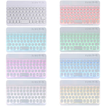Load image into Gallery viewer, HY006D Round Keys Detachable Bluetooth Keyboard Leather Case with Colorful Backlight &amp; Holder for iPad mini 6, HY006D
