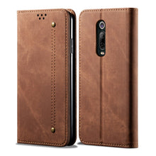 Load image into Gallery viewer, Denim Texture Casual Style Horizontal Flip Leather Case with Holder &amp; Card Slots &amp; Wallet, For OnePlus 7T Pro, For Xiaomi Mi 9T / Redmi K20, For Xiaomi Mi 9T Pro / Redmi K20, For Xiaomi Mi CC9 / Mi 9 Lite, For Xiaomi Mi CC9e / Mi A3, For Xiaomi Redmi 8...