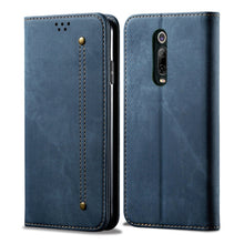 Load image into Gallery viewer, Denim Texture Casual Style Horizontal Flip Leather Case with Holder &amp; Card Slots &amp; Wallet, For OnePlus 7T Pro, For Xiaomi Mi 9T / Redmi K20, For Xiaomi Mi 9T Pro / Redmi K20, For Xiaomi Mi CC9 / Mi 9 Lite, For Xiaomi Mi CC9e / Mi A3, For Xiaomi Redmi 8...