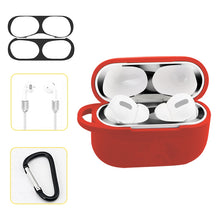 Load image into Gallery viewer, For AirPods Pro Silicone Wireless Earphone Protective Case Storage Box with Hook &amp; Anti-drop Rope